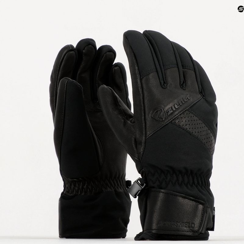 Vyriškos slidinėjimo pirštinės ZIENER Getter AS AW black 221001 9