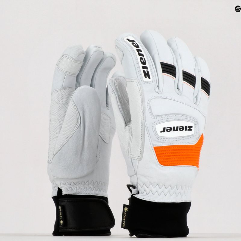 Vyriškos slidinėjimo pirštinės ZIENER Guard GTX + Gore Grip PR white 801019 10