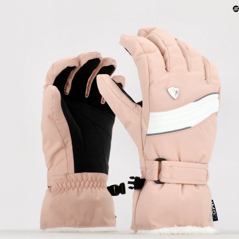 Moteriškos slidinėjimo pirštinės Rossignol Saphir Impr G pink 7