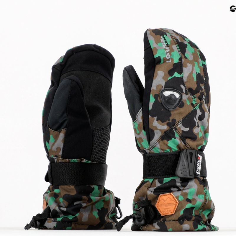 Vaikiškos snieglenčių pirštinės Level Fly Mitt green 4001 7