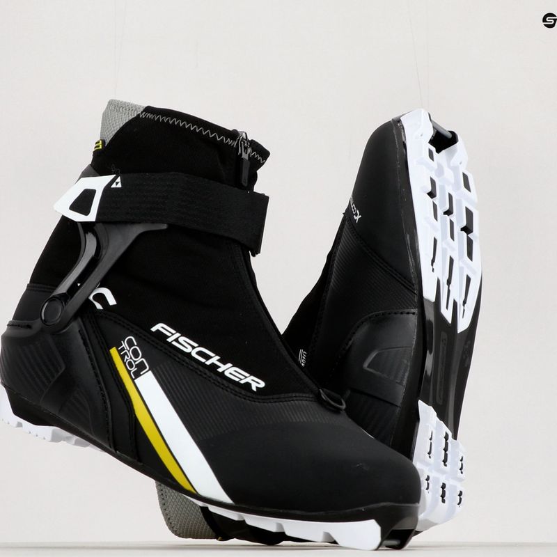Fischer XC Control slidinėjimo bateliai juodi/balti/gelsvi 18