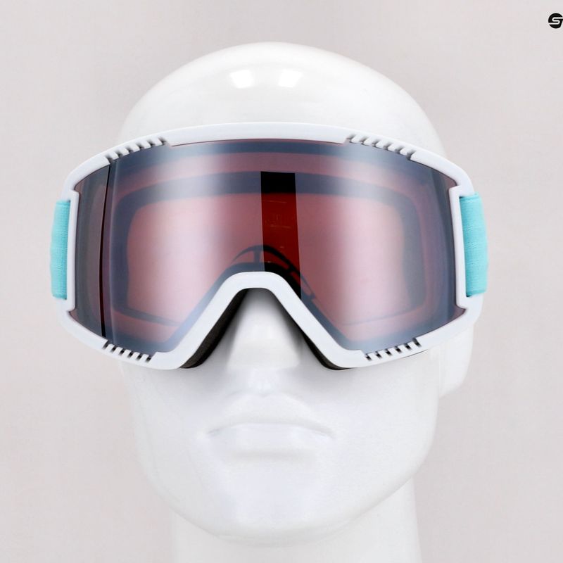 HEAD Contex sidabriniai/turkio spalvos slidinėjimo akiniai 392821 7