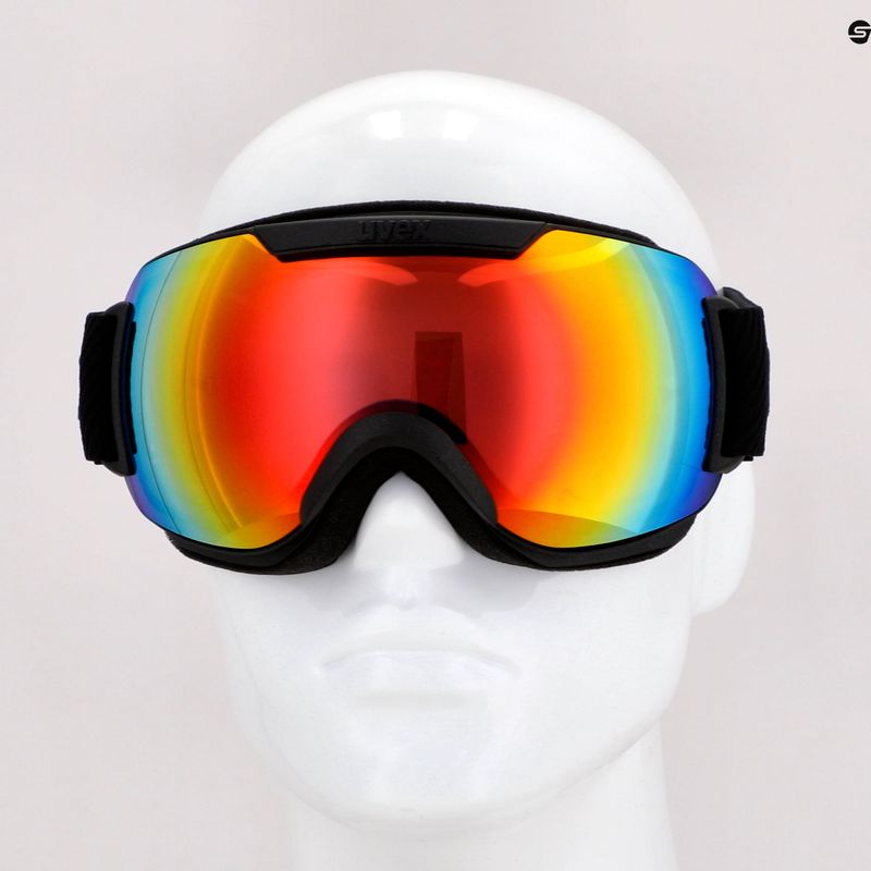 Slidinėjimo akiniai UVEX Downhill 2000 FM black mat/rainbow rose 55/0/115/26 7