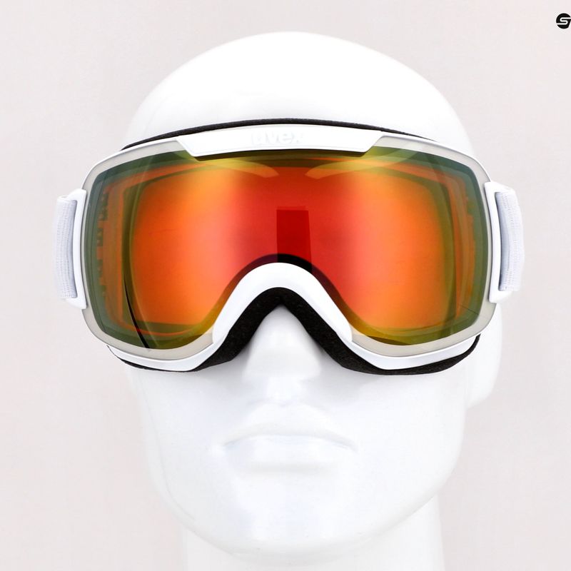Slidinėjimo akiniai UVEX Downhill 2000 FM white/mirror pink rose 55/0/115/12 8