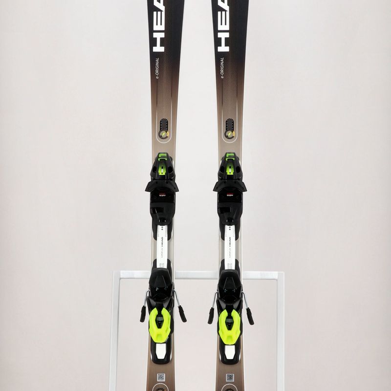 HEAD Supershape e-Original SW SF-PR + PRD 12 pilka 313391/100856 kalnų slidės 12