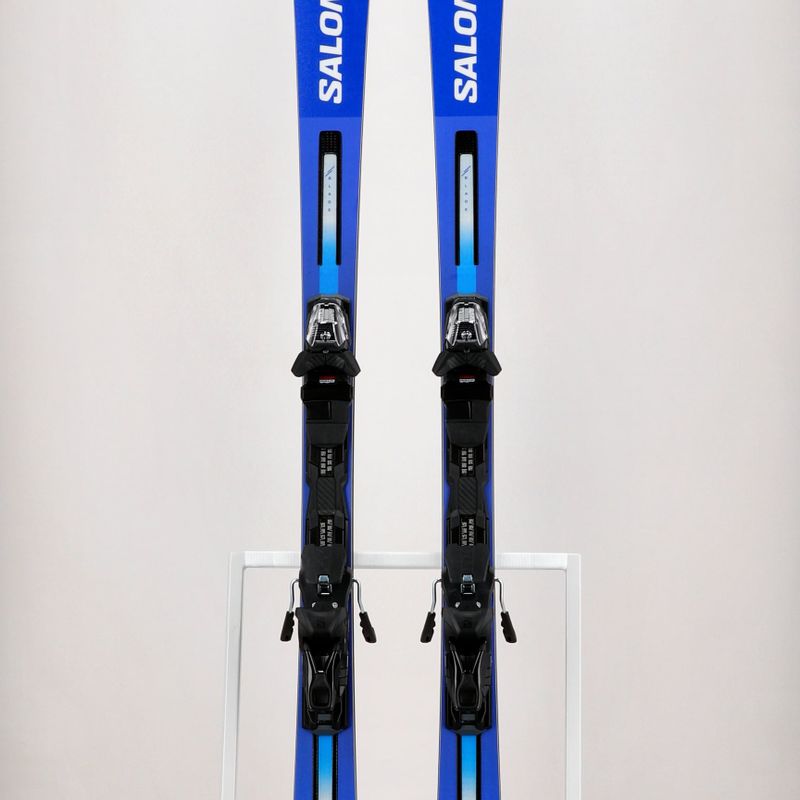 Salomon S Race SL 10 + M12 GW mėlynos ir baltos spalvos kalnų slidės L47038200 16
