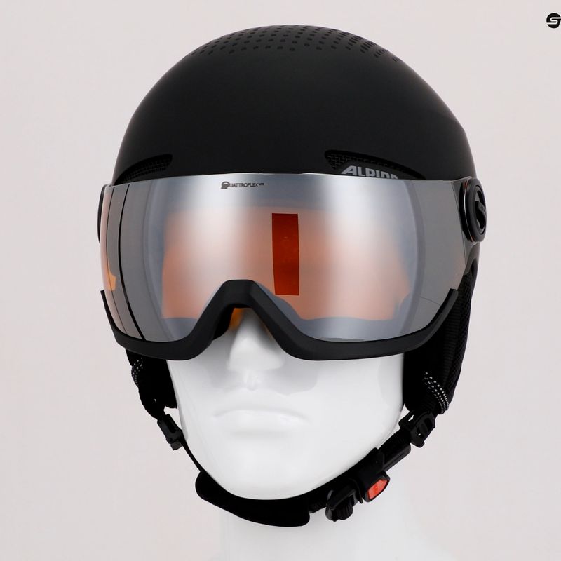 Slidinėjimo šalmas Alpina Arber Visor Q Lite black matte 10