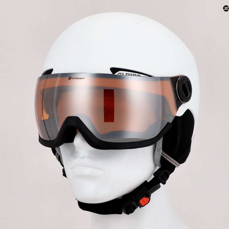 Slidinėjimo šalmas Alpina Arber Visor Q Lite white matt 10