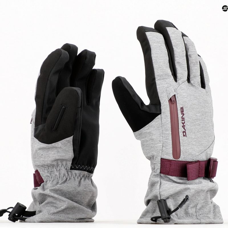 Moteriškos Dakine Sequoia Gore-Tex Grey snieglenčių pirštinės D10003173 11