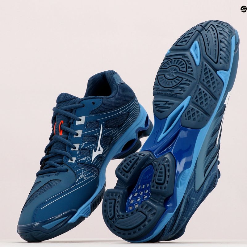 Vyriški tinklinio bateliai Mizuno Wave Voltage navy blue V1GA216021 13