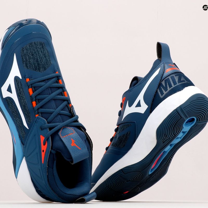 Vyriški tinklinio bateliai Mizuno Wave Momentum 2 navy blue V1GA211212 14