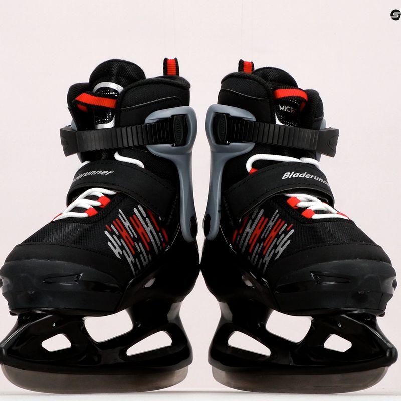 Bladerunner Micro Ice vaikiškos juodos/baltos spalvos pačiūžos 16