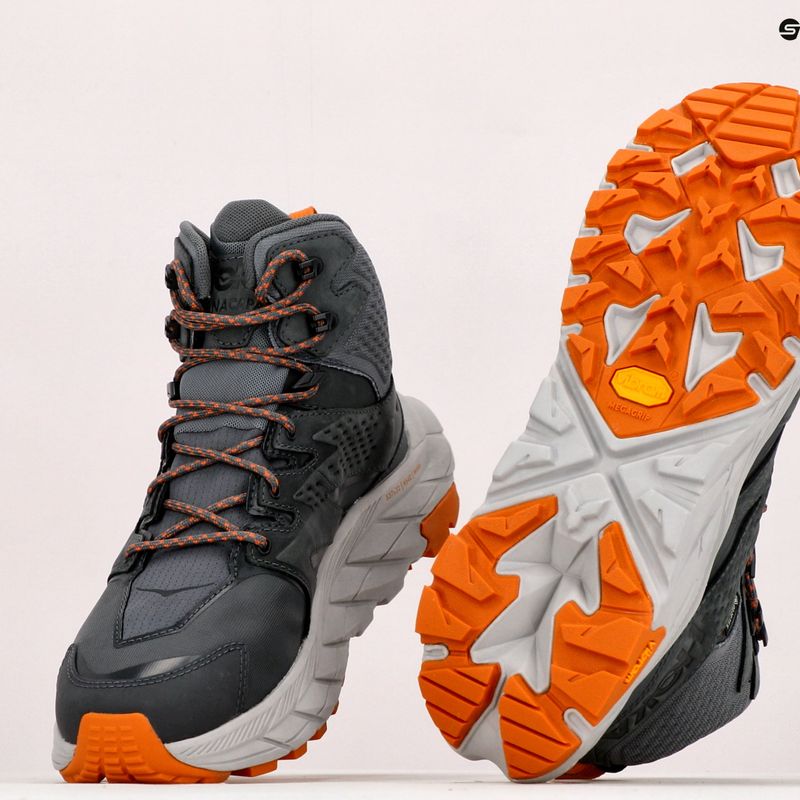 Vyriški trekingo batai HOKA Anacapa Mid GTX grey 1122018-CHMS 18