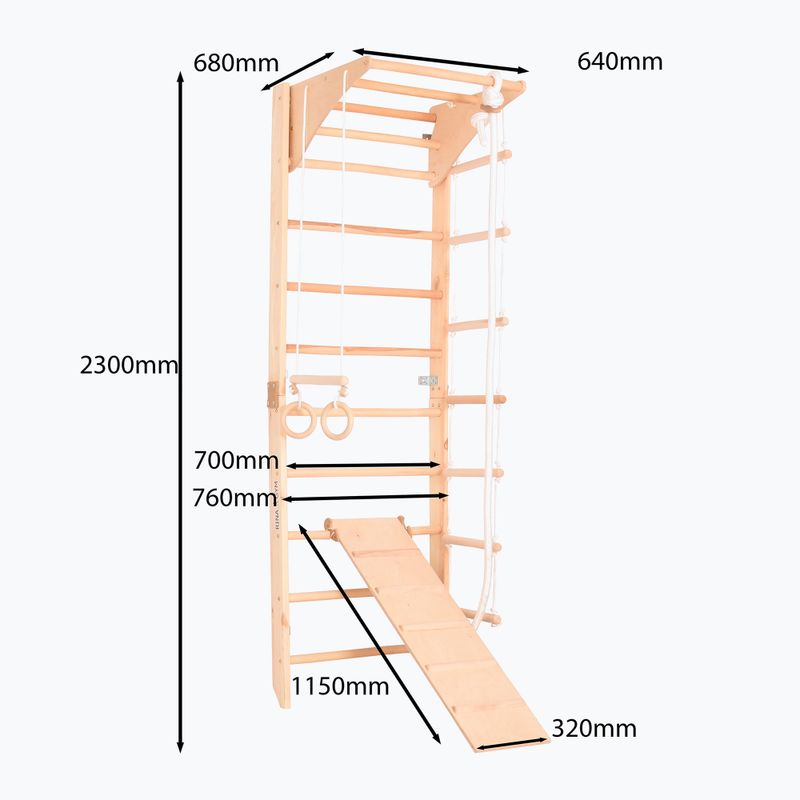 Gimnastikos kopėčios RINAGYM Kombi 3 16