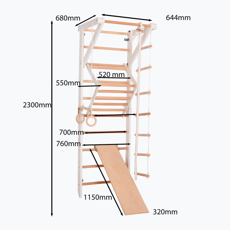 Gimnastikos kopėčios RINAGYM Sport 3 white 7