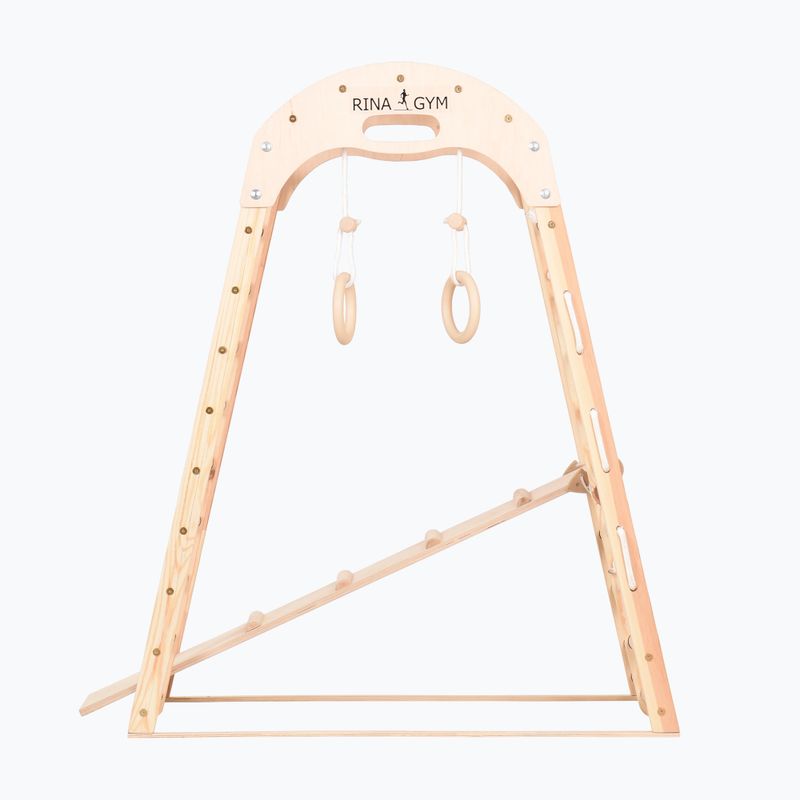 Laipiojimo gimnastikos trikampis RINAGYM Kids 2 natural 6