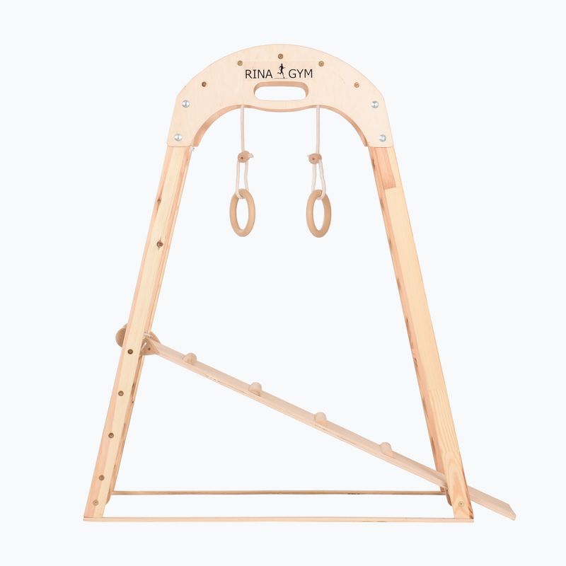 Laipiojimo gimnastikos trikampis RINAGYM Kids 2 natural 7