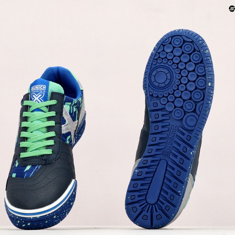 Vaikiški futbolo bateliai MUNICH G-3 Kid Indoor mėlyni 13