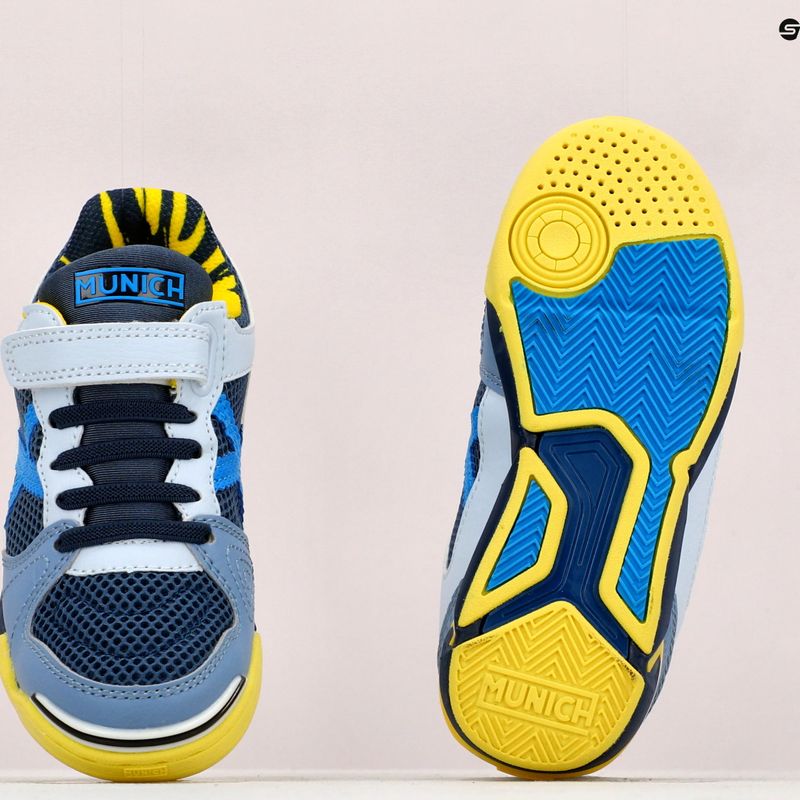 Vaikiški futbolo bateliai MUNICH One Kid Vco pilki 12