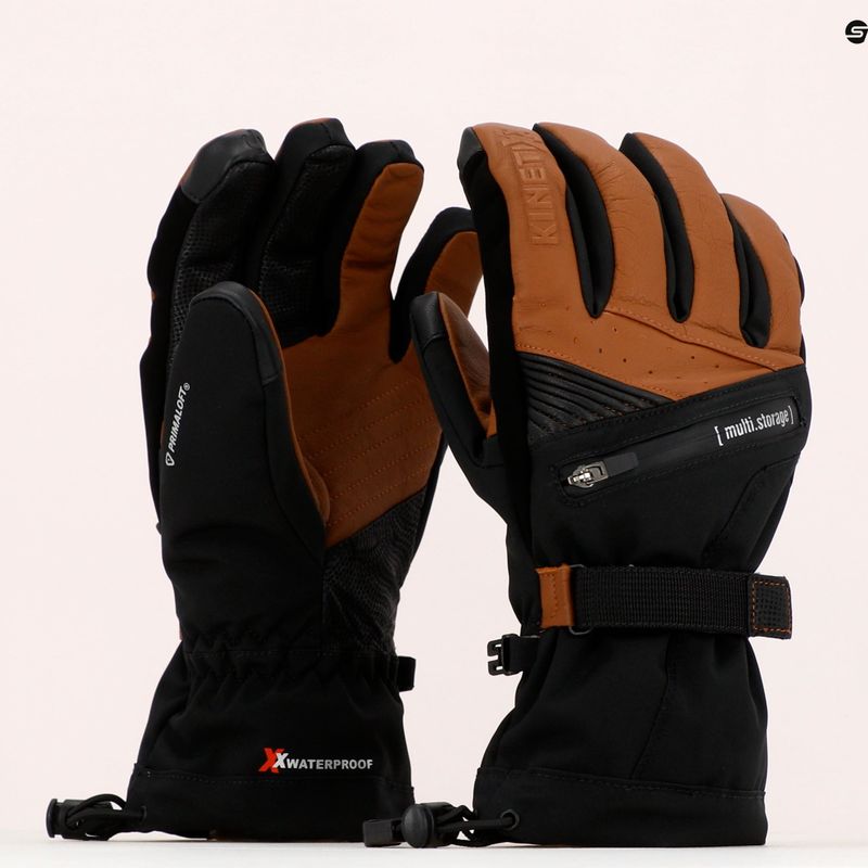 Vyriškos slidinėjimo pirštinės KinetiXx Bob Alpin brown 7020-230-05 6