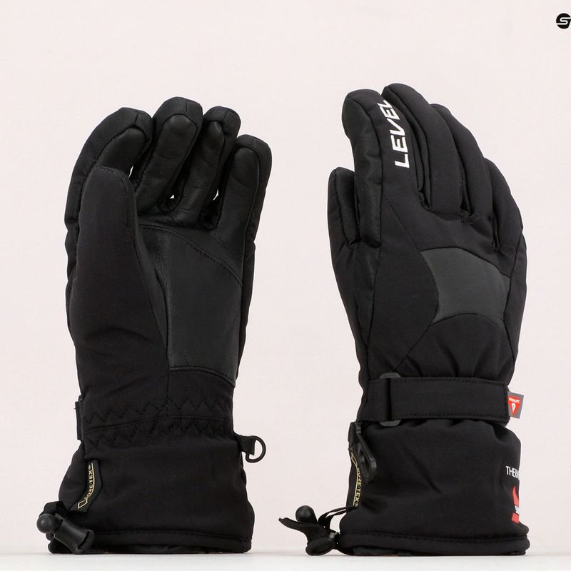 Level Super Radiator Jr Gore Tex vaikiška slidinėjimo pirštinė juoda 4115 7