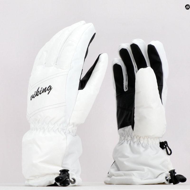Moteriškos slidinėjimo pirštinės Viking Strix Ski white 112/18/6280/01 9