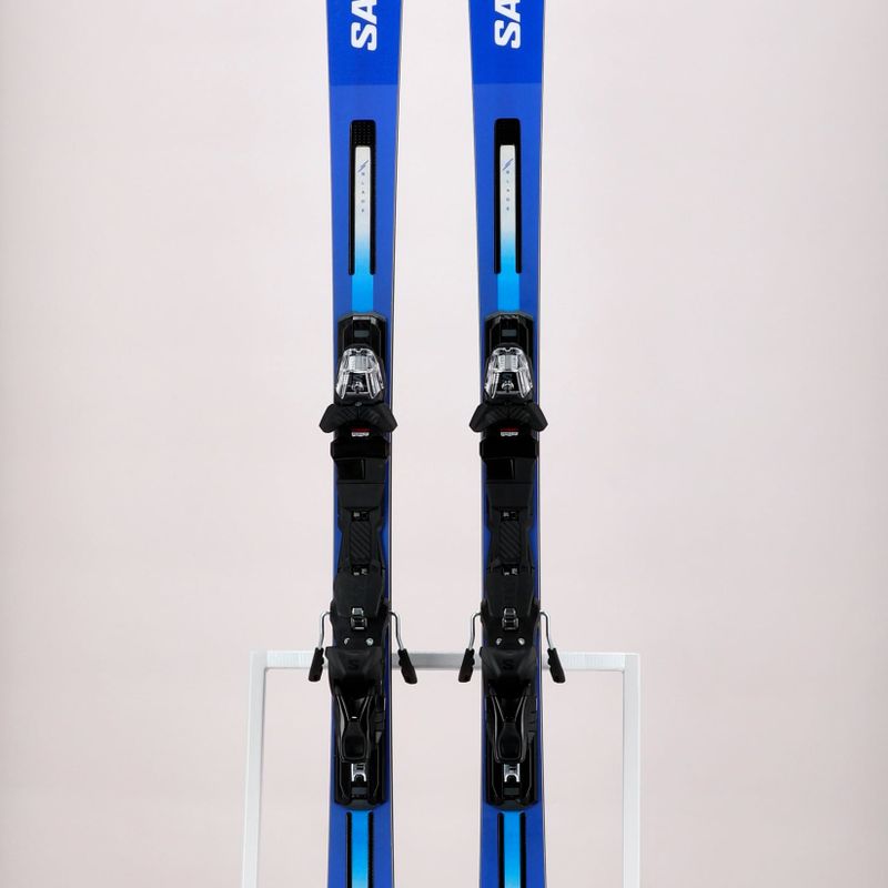 Salomon S Race GS 10 + M12 GW mėlynos ir baltos spalvos kalnų slidės L47038300 15