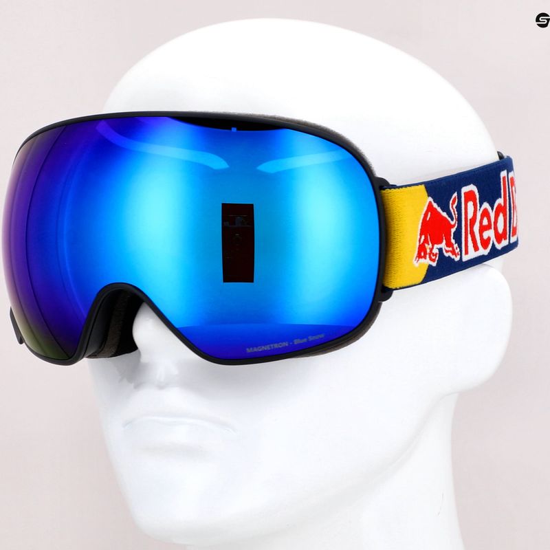 Red Bull SPECT Magnetron matiniai juodi/mėlyni/mėlyni sniego 011 slidinėjimo akiniai 11