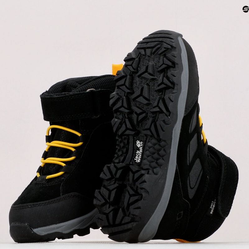 Jack Wolfskin Vojo Lt Texapore Mid vaikiški trekingo batai juodi 4054021 11