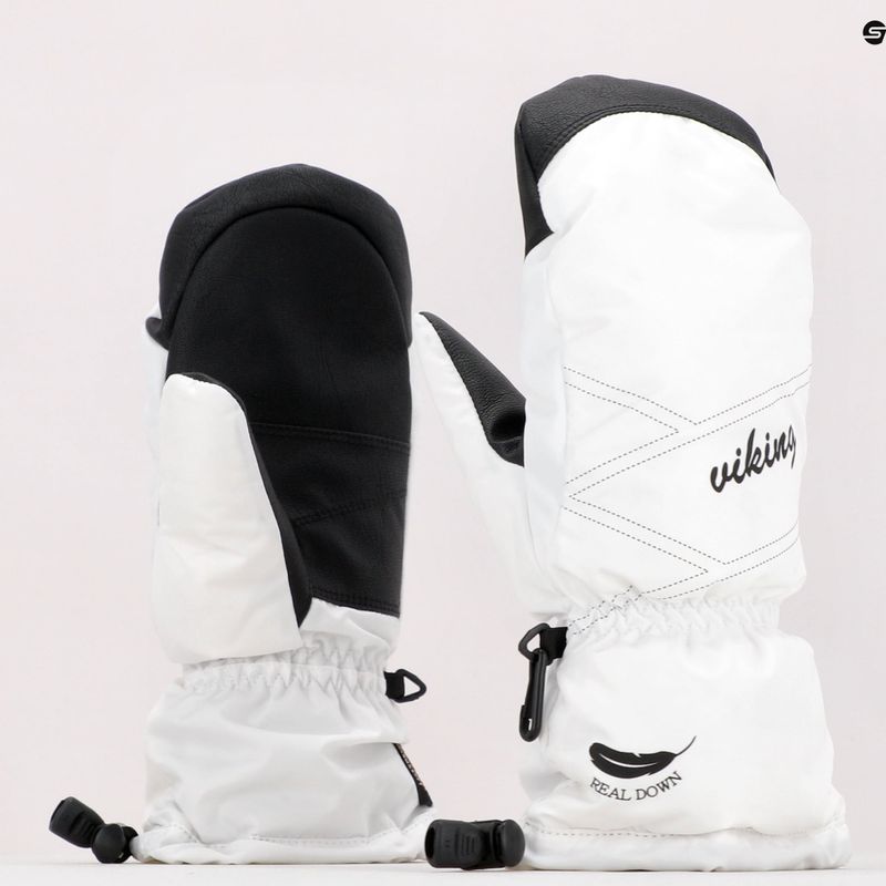 Moteriškos slidinėjimo pirštinės Viking Strix Mitten White 112/19/0300/01 10