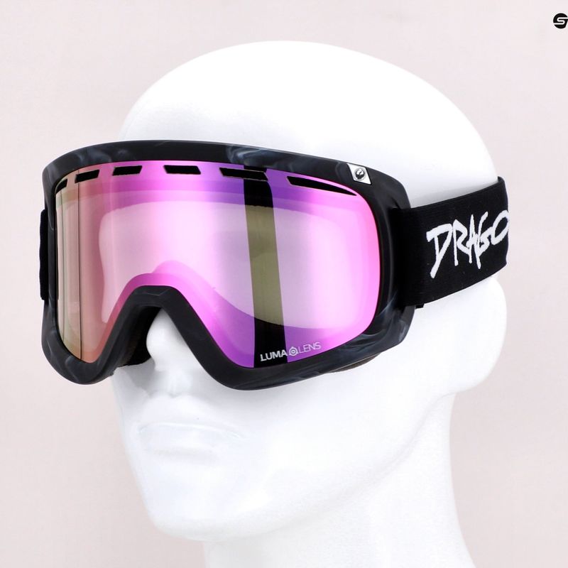 DRAGON D1 OTG sketchy/lumalens pink ion/lumalens dark smoke slidinėjimo akiniai 40461-008 8