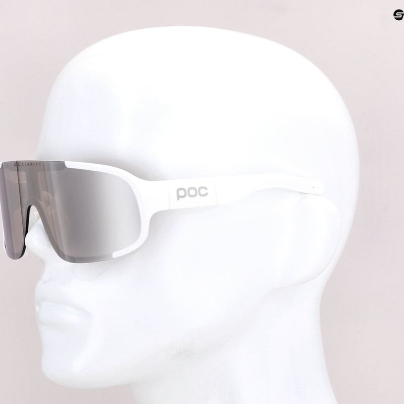 POC Aspire hydrogen white/clarity road silver dviračių akiniai 11