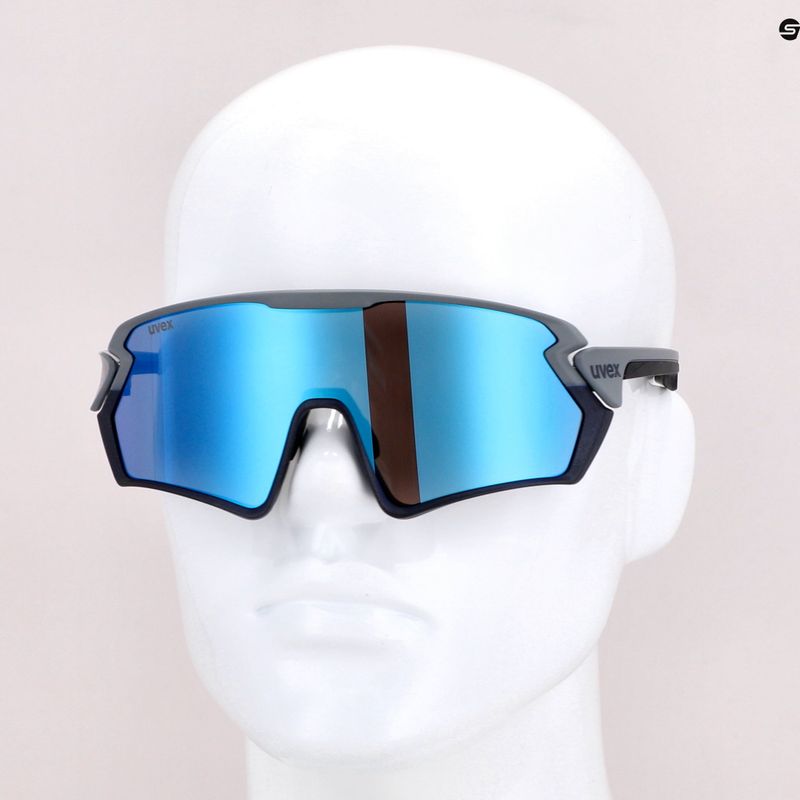 UVEX Sportstyle 231 rhino deep space mat/mirror blue dviratininkų akiniai S5320655416 7