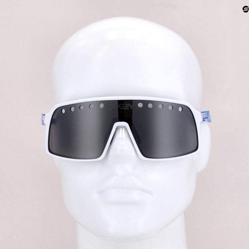 Oakley Sutro poliruoti balti/prizm black dviratininkų akiniai 0OO9406 7