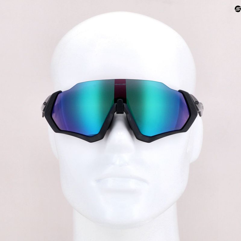 Oakley Flight Jacket matinio plieno/prizm road jade dviratininkų akiniai 0OO9401 7