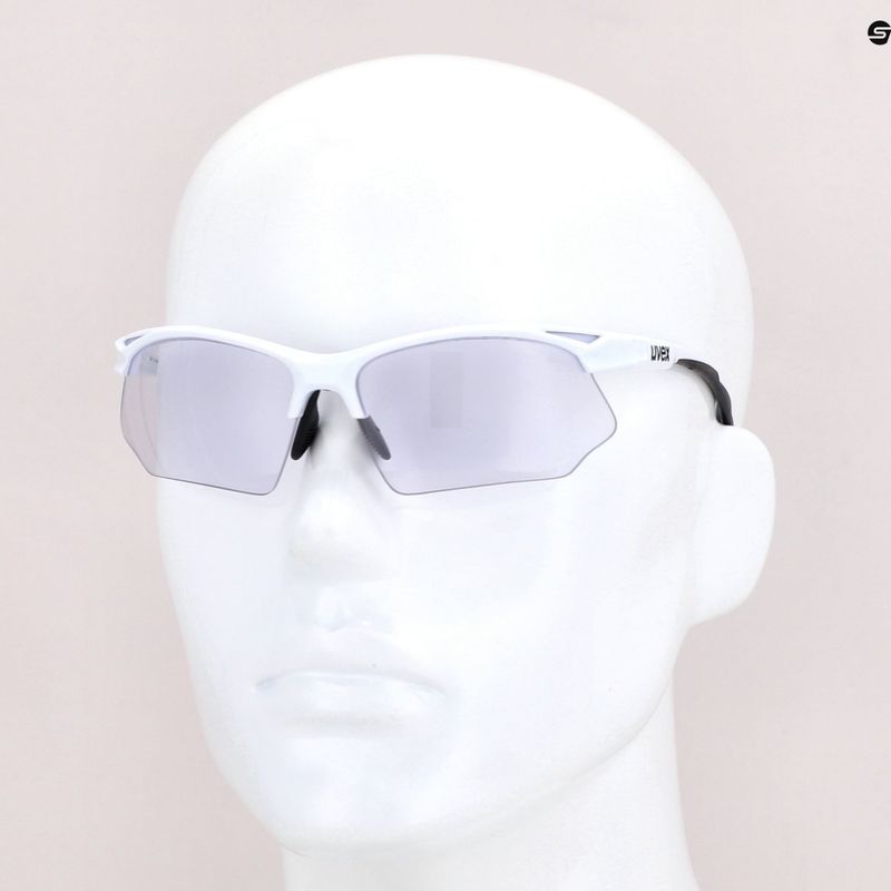 UVEX Sportstyle 802 V white/variomatic smoke dviratininkų akiniai 53/0/872/8801 7