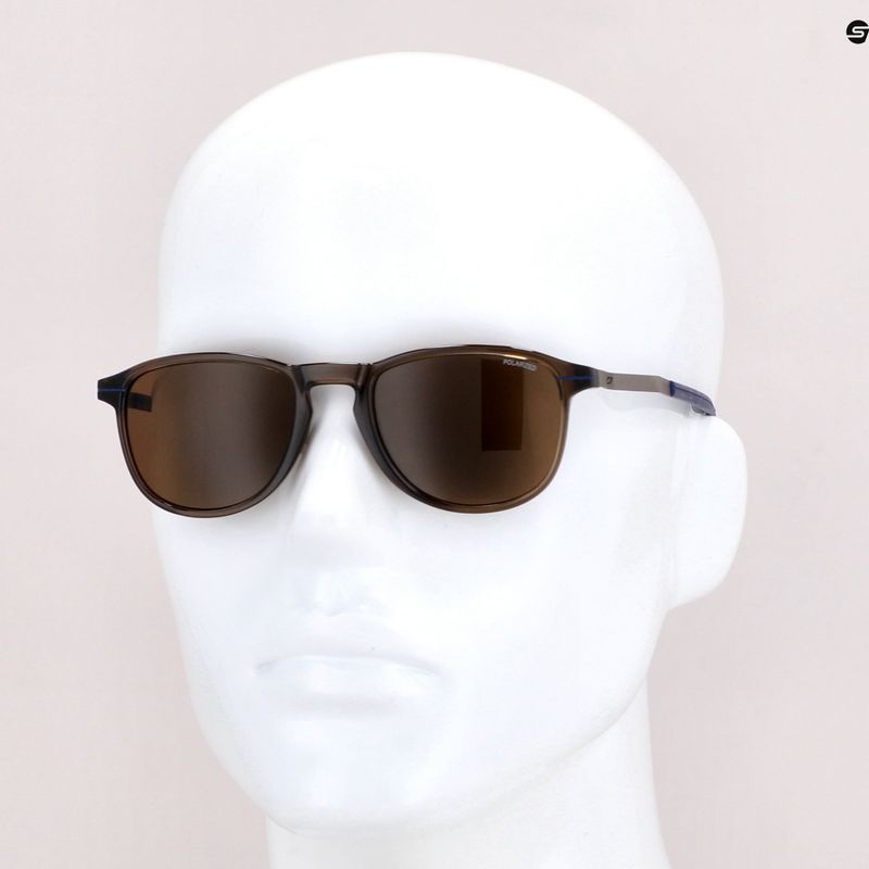 Julbo United Poliarizuoti blizgūs permatomi rudos/mėlynos spalvos akiniai nuo saulės J5549051 6