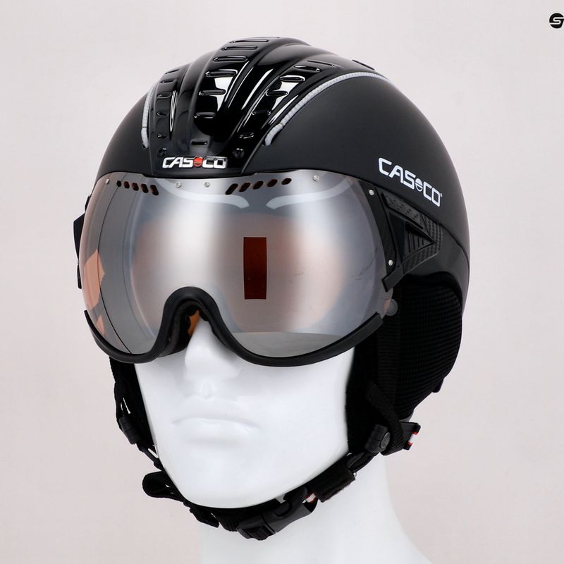 CASCO slidinėjimo šalmas SP-2 Carbonic Visor juodas 07.3732 11