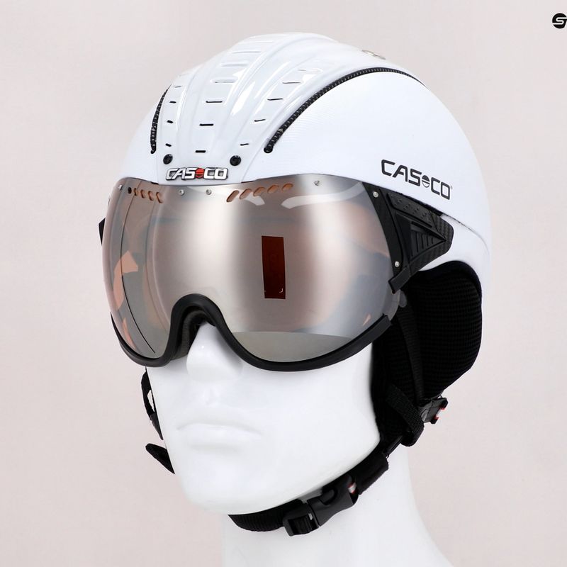 CASCO slidinėjimo šalmas SP-2 Carbonic Visor white 07.3737 11