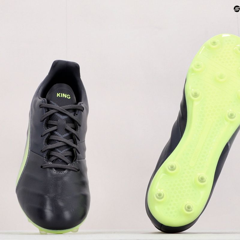 Vyriški futbolo bateliai PUMA King Pro 21 FG juodi ir žali 106549 05 10
