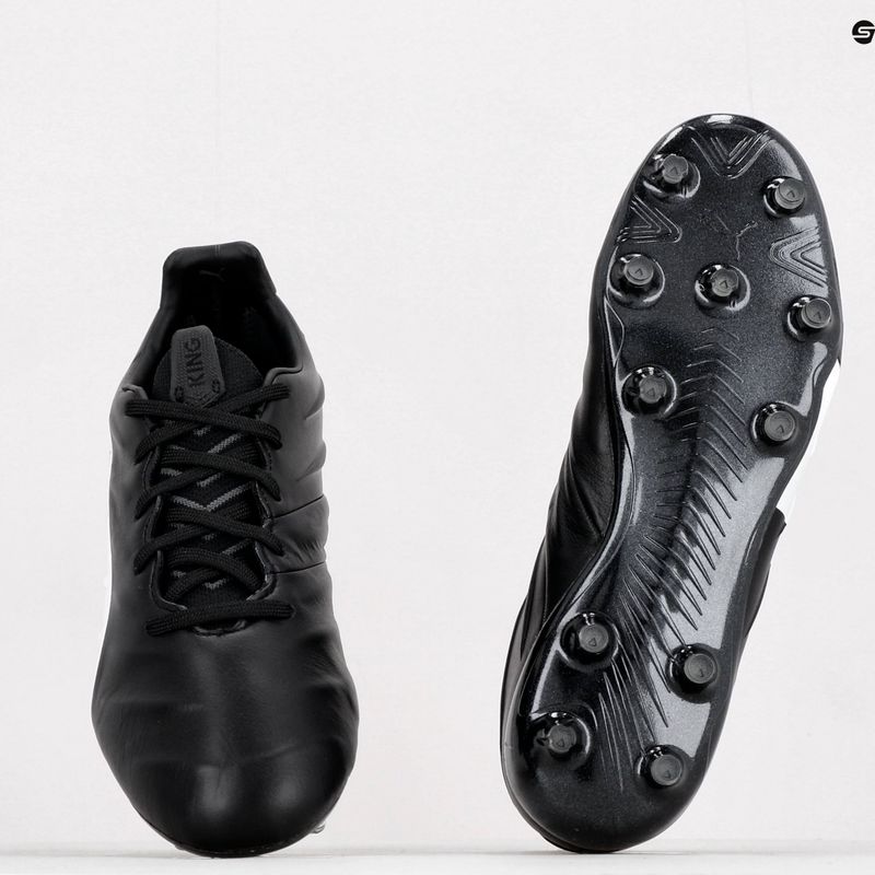Vyriški futbolo bateliai PUMA King Platinum 21 FG/AG juodi ir balti 106478 01 10
