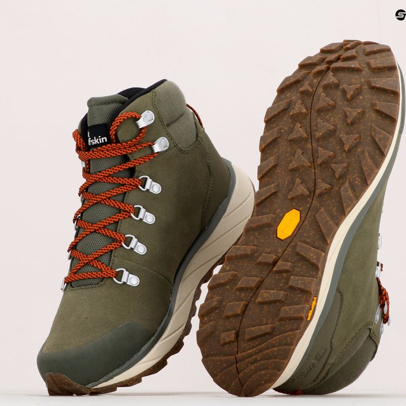 Jack Wolfskin vyriški Terraventure Urban Mid trekingo batai žali 4053561 11