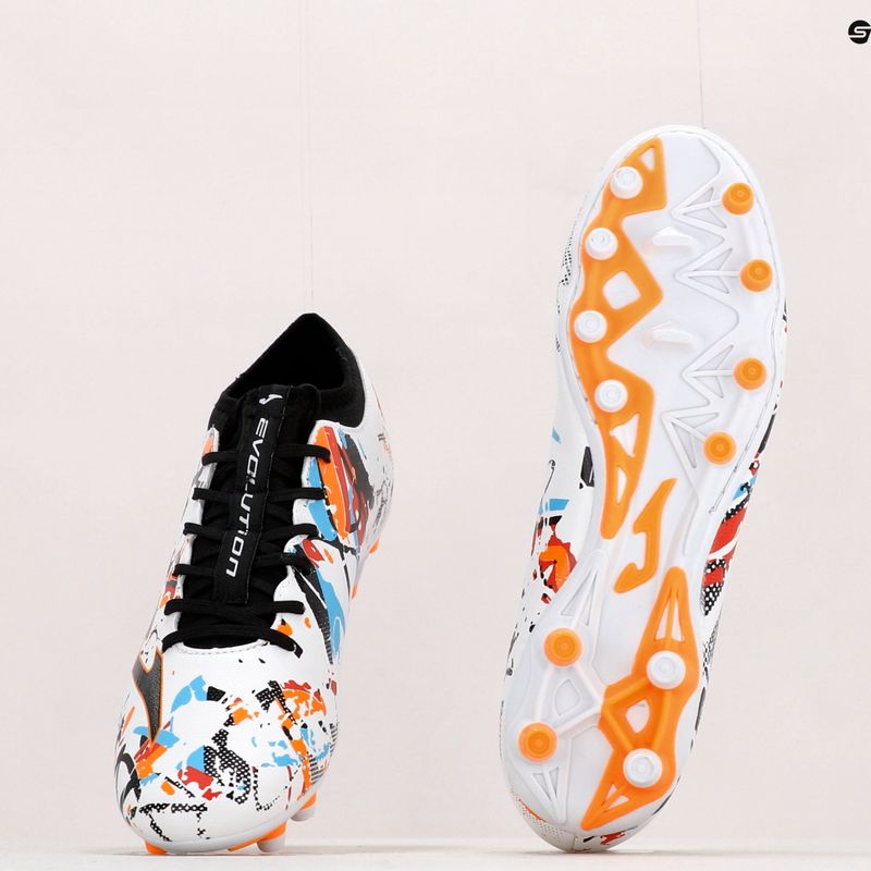 Vyriški futbolo bateliai Joma Evolution FG white/black/orange 12
