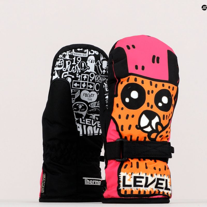 Level Junior Mitt vaikiškos slidinėjimo pirštinės rožinės spalvos 4152JM 12