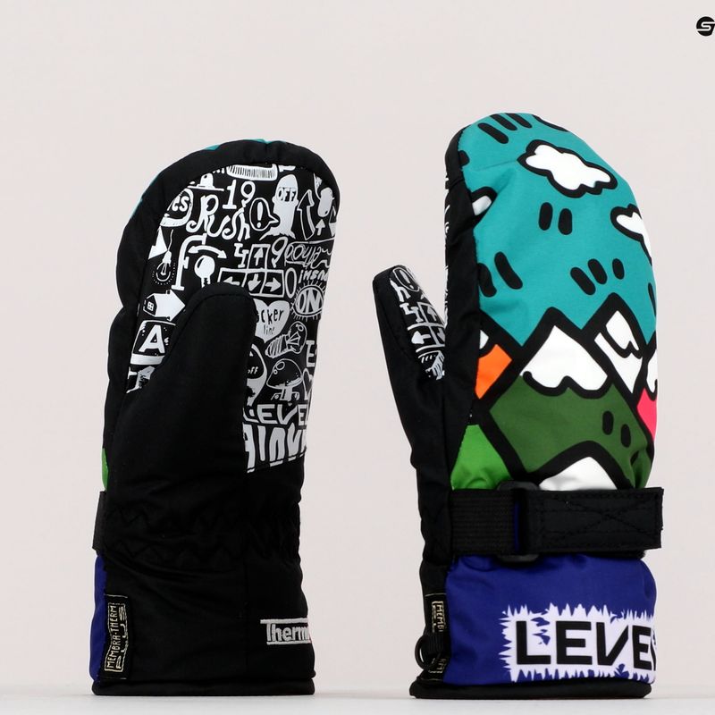 Level Junior Mitt vaikiškos slidinėjimo pirštinės violetinės spalvos 4152JM 11