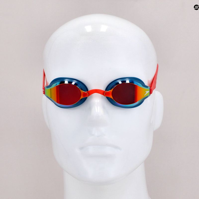 Speedo Fastskin Speedsocket 2 Mirror plaukimo akiniai Phoenix red/nordic teal/fire gold 68-10897H216 11