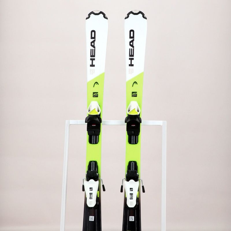 Vaikiškos kalnų slidės HEAD Supershape Team Easy Jrs + Jrs 4.5 white/yellow 314201/100863 11