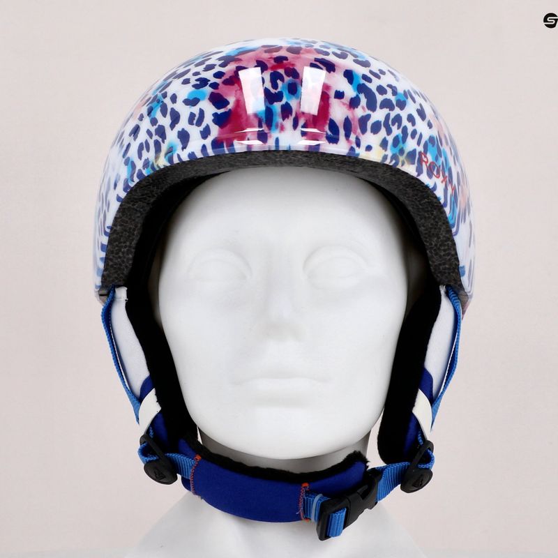 Vaikiškas snieglenčių šalmas ROXY Slush Girl bright white leopold 9