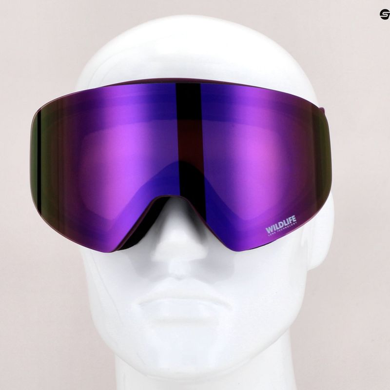 VonZipper Encore acai satin/wildlife cosmic chrome snieglenčių akiniai AZYTG00114-XPPM 9