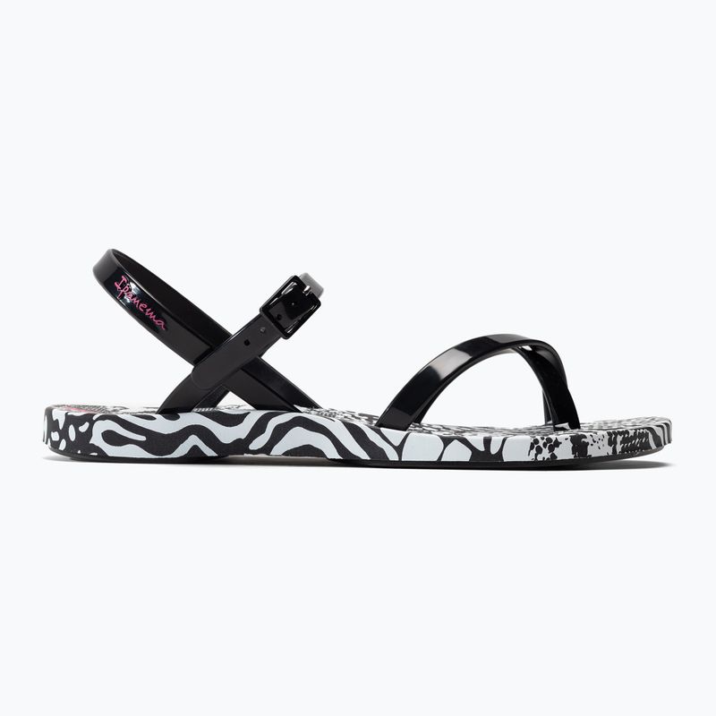 Ipanema Fashion moteriški juodai balti sandalai 83179-20829 2